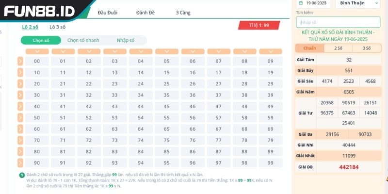 Xổ Số 3 Miền - Trải Nghiệm Lô Đề Toàn Diện Tại FUN88 2 Xổ số 3 miền khu vực miền Trung